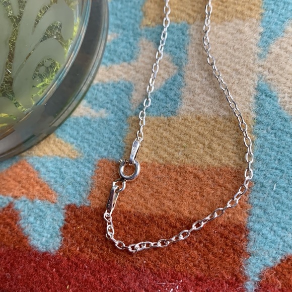 🌈❤️Unity and peace moon face necklace 18” sterling silver chain. 1” resin face. - Picture 8 of 9